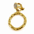 Ear cuff anneau martelé pendant sans piercing
