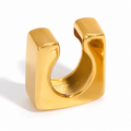 Ear cuff carré doré sans piercing