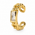 Ear cuff chaîne rectangle sans piercing