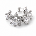 Ear cuff cristaux assortis sans piercing