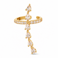 Ear cuff croix pavée sans piercing