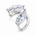Ear cuff double navette sans piercing