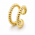 Ear cuff double perlé sans piercing