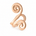 Ear cuff double spirale doré sans piercing