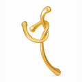 Ear cuff entrelacé pendant doré sans piercing
