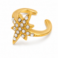 Ear cuff étoile pavée sans piercing