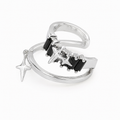 Ear cuff étoile pendante sans piercing
