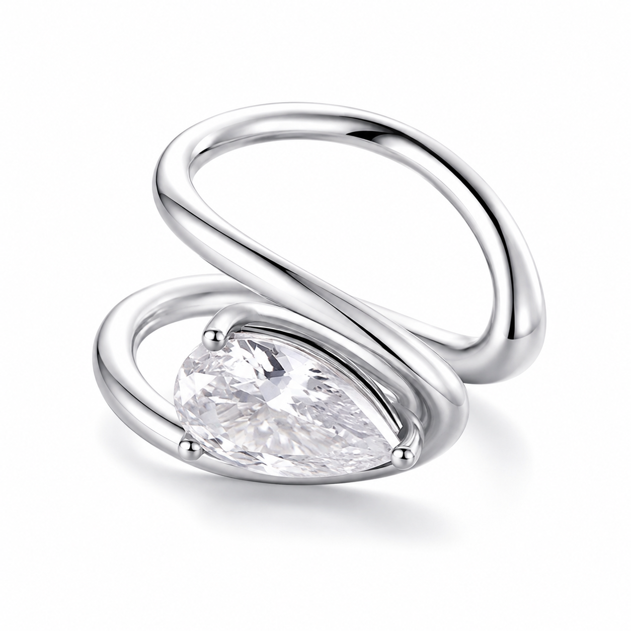 Ear cuff goutte minimaliste sans piercing
