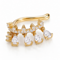 Ear cuff gouttes pendantes sans piercing