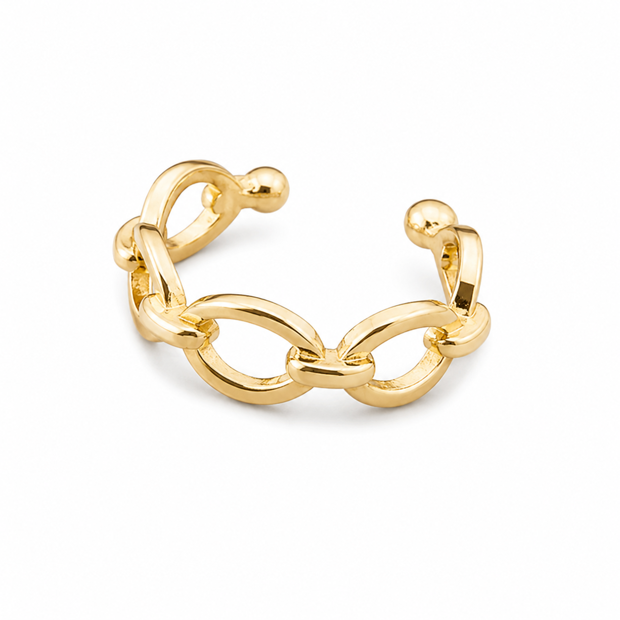 Ear cuff maillons ouverts sans piercing