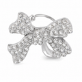 Ear cuff nœud pavé sans piercing
