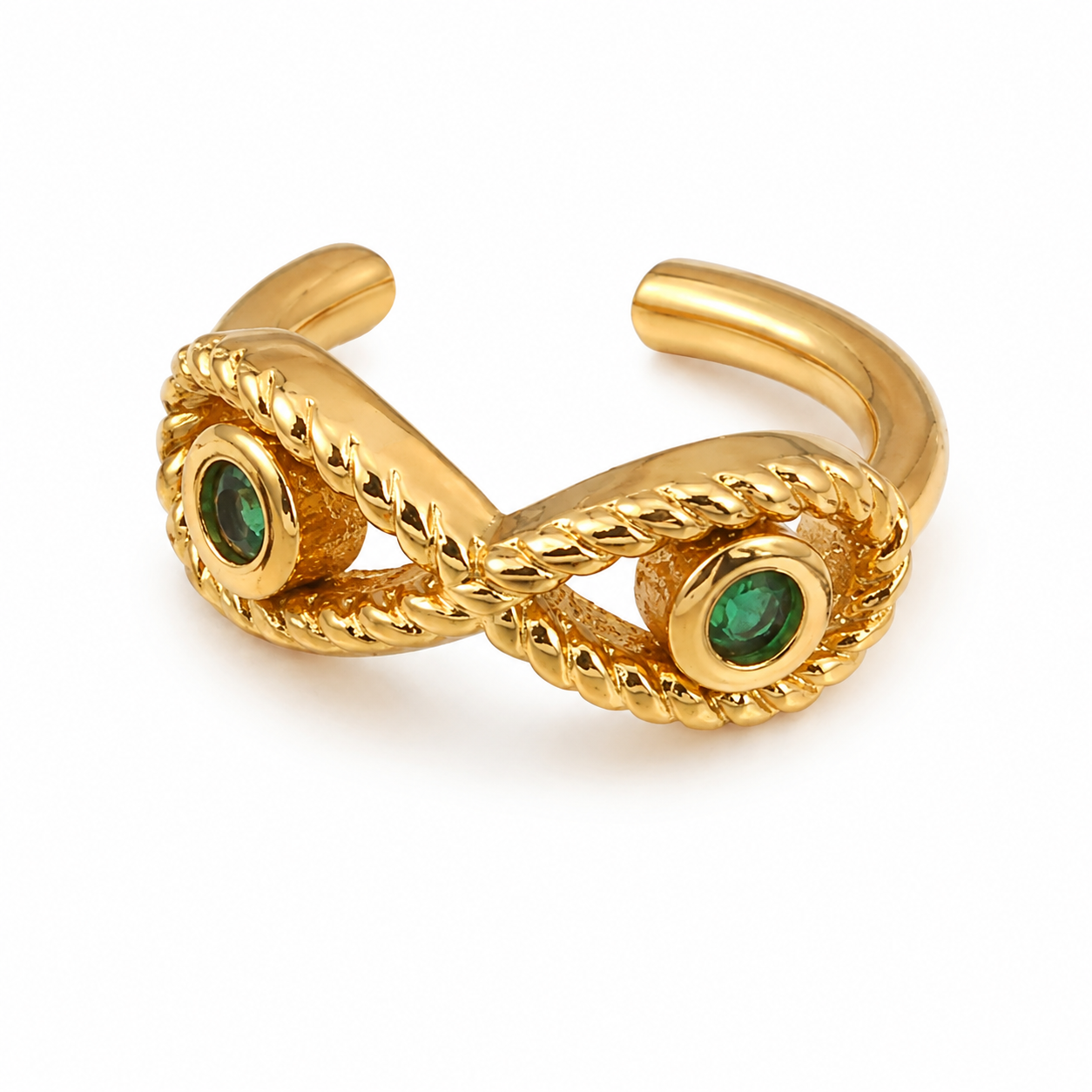 Ear cuff œil texturé sans piercing