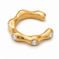 Ear cuff organique cristallisé sans piercing