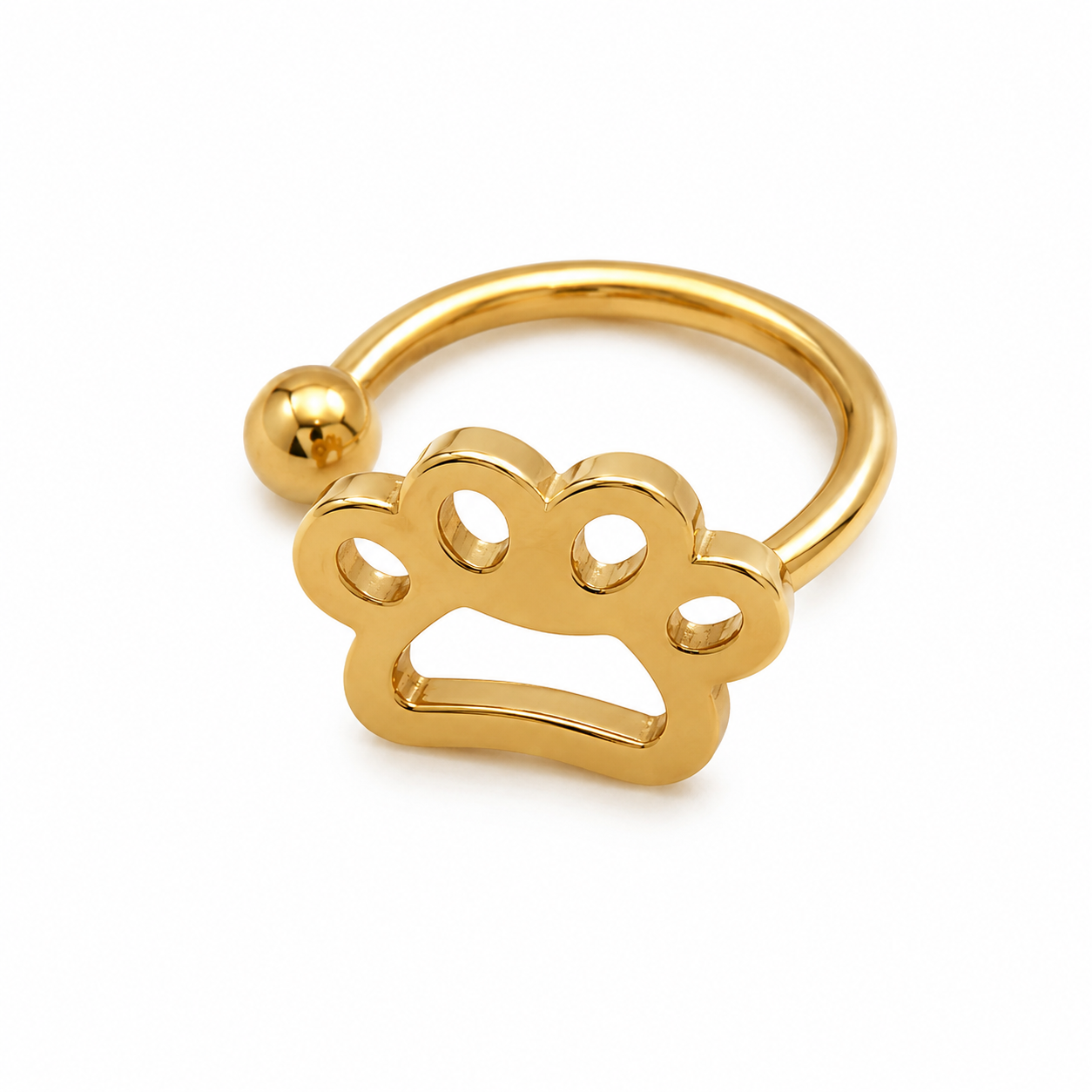 Ear cuff patte de chat sans piercing