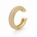 Ear cuff pavé multicolore doré sans piercing