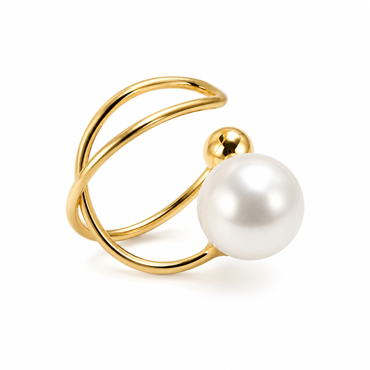 Ear cuff perle minimaliste sans piercing