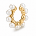 Ear cuff perles rondes sans piercing