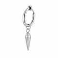 Ear cuff pointe pendante argenté sans piercing