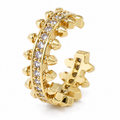 Ear cuff pointes pavé sans piercing