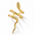 Ear cuff serpent envoûtant doré sans piercing