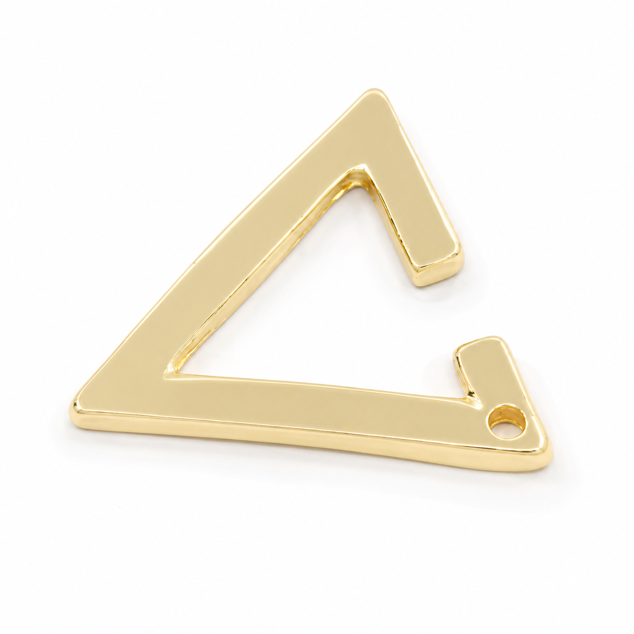 Ear cuff triangle doré sans piercing