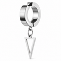 Ear cuff triangle pendant argenté sans piercing