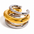 Ear cuff triple anneau sans piercing